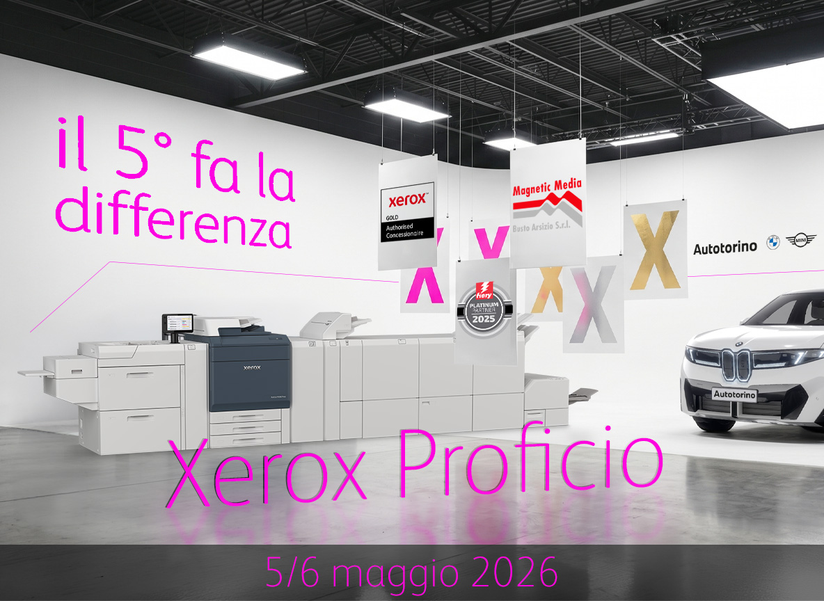 Xerox Proficio: il 5° fa la differenza - Open House 5 e 6 maggio 2026